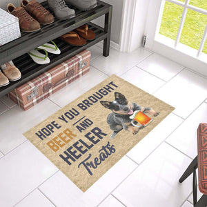 Doormat Personalized Name Family House Hope You Brought Beer And Heeler Treats Doormat Welcome Mat Housewarming Gift Home Decor Funny Doormat Best Gift Idea For Friend Birthday Gift - Love Mine Gifts