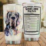 Tumbler Premium Great Dane Stainless Steel Tumbler Personalized Name, Text, Number, Image Travel Coffee Mug - Love Mine Gifts