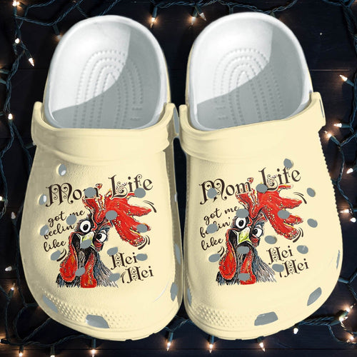 Clog Chicken Mom Life Farmer Life Chicken Wear Clog Personalize Name, Text - Love Mine Gifts
