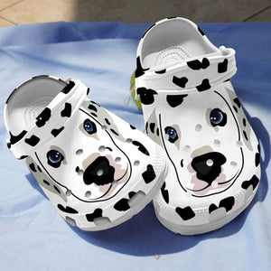 Clog Cute Dalmatian Dog Clog Personalize Name, Text Children Ddalmatian128 - Love Mine Gifts