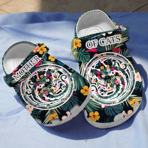 Clog Mother Of Cats est Clog Personalize Name, Text Moc211 - Love Mine Gifts