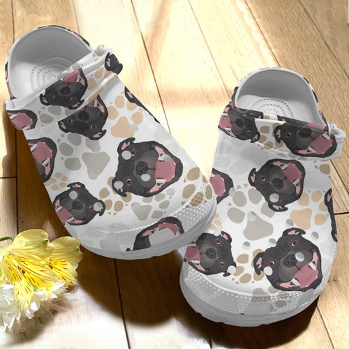 Dog Staffordshire Bull Terrier V1  Personalized Clogs