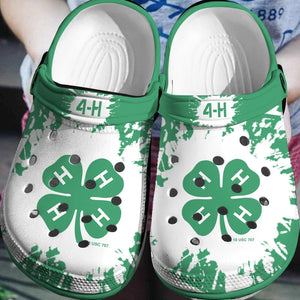 St Patricks Day 4H Shamrock Leaf Irish Shoes Personalized Clogs