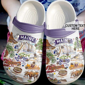 Maine Proud Classic Shoes Personalized Clogs