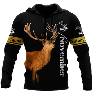  Premium November Deer Customize Name Shirts