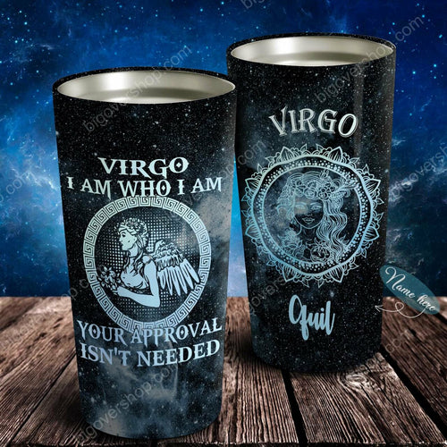 Tumbler I Am Virgo - Perfect Gift For Virgo - Personalized Stainless Steel Tumbler Customize Name, Text, Number 2 - Love Mine Gifts