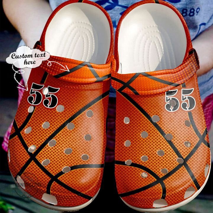 Basketball Basketball Leather Texture Shoes Personalized Clogs