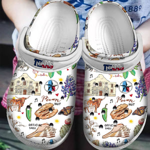 Texas Symbols State Custom Shoes Birthday Gift - Usa Halloween Shoes Gift - Cr-Drn021 Personalized Clogs