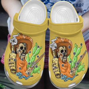  Beer, Fashion Style Print 3D Mexican Skull Beer For Women, Men, Kid Personalized Clogs