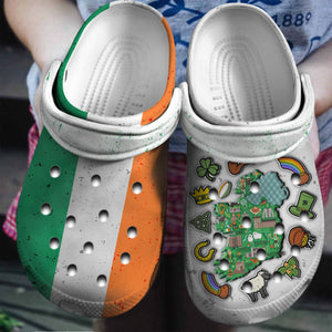 Irish Flag Irish Symbol Mother Custom Shoes Birthday Gift - Nation Flag Halloween Shoes Gift - Cr-Drn050 Personalized Clogs