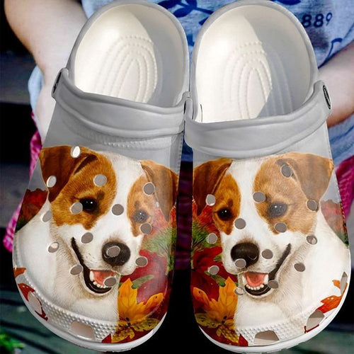 Jack Russell Terrier Smiling Sku 1516 Shoes Personalized Clogs