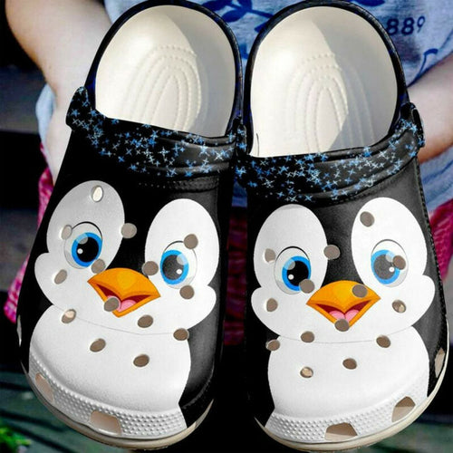 Penguin Cute 102 Gift For Lover Rubber , Comfy Footwear Personalized Clogs