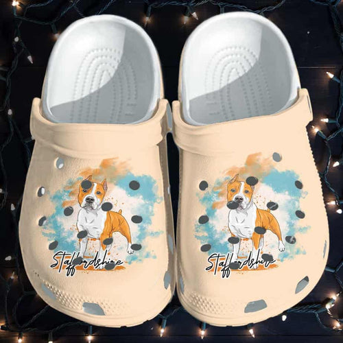 Bull Dog Mom Shoes - Staffordshire Bull Terrier Dog Shoes Gifts Men Women Mothers Day Gifts Personalized Clogs
