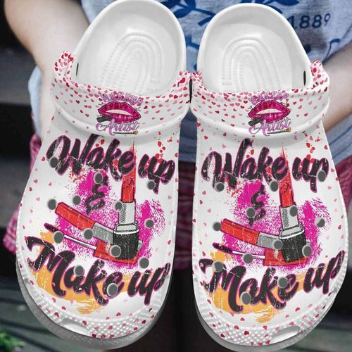 Make Up Fashion Style Kid Print 3D Makeup Artist For Mens And Women Personalized Clogs