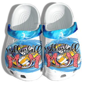 Volleyball Mom Shoes Gift Mommy - Volleyball Mom Shoes Gift Women Grandma Personalized Clogs