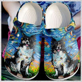 Border Collie Night Dog Adults Kids Shoes For Men Women Ht Personalized Clogs