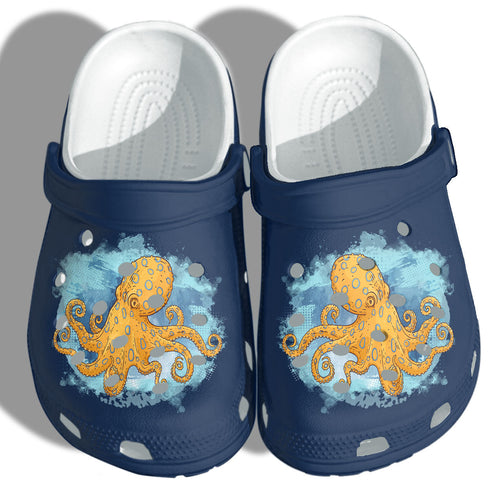 Octopus Ocean Beach Shoes - Octopus Art Shoes Gifts Men Women Personalized Clogs