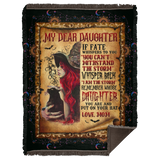 Witch My Dear Daughter Fleece Blanket | Adult 60x80 inch | Youth 45x60 inch | Colorful | BK1930