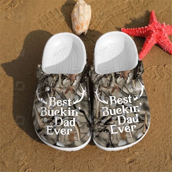 Best Buckin Dad Ever Shoes Personalized Clogs