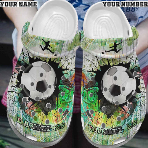  Soccer, Fashion Style Print 3D I Love Playing Soccer 12 For Women, Men, Kid Personalized Clogs