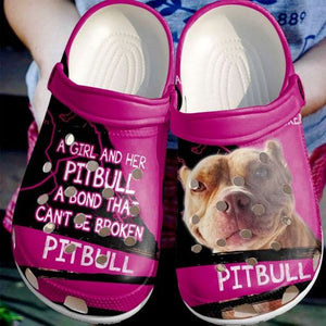 Pitbull A Girl And Her Sku 1855 Custom Sneakers Name Shoes Personalized Clogs
