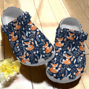 Fox Sleepy Foxes Evg4437 Personalized Clogs