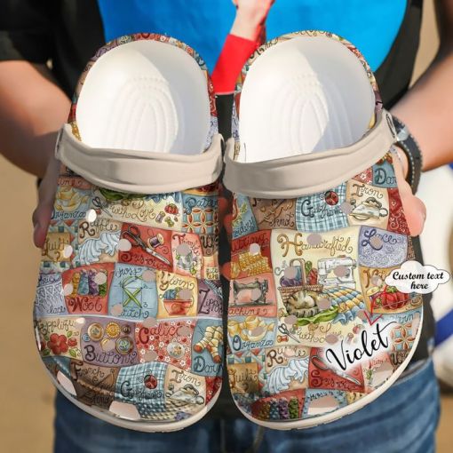 Sewing Alphabet Sku 2118 Name Shoes Personalized Clogs