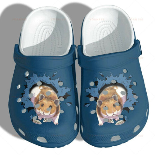 Cute Hamsters Shoes Girl Who Love Guinea Pigs Mouse Funny Gift For Lover Rubber , Comfy Footwear Personalized Clogs