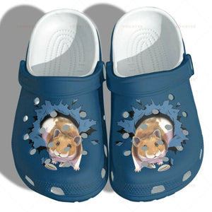 Cute Hamsters Shoes Girl Who Love Guinea Pigs Mouse Funny Gift For Lover Rubber , Comfy Footwear Personalized Clogs