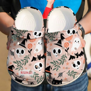 Wicca Halloween Pattern V2 Sku 2722 Custom Sneakers Name Shoes Personalized Clogs