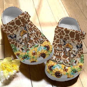 Giraffe To All My Haters Personalized Clogs