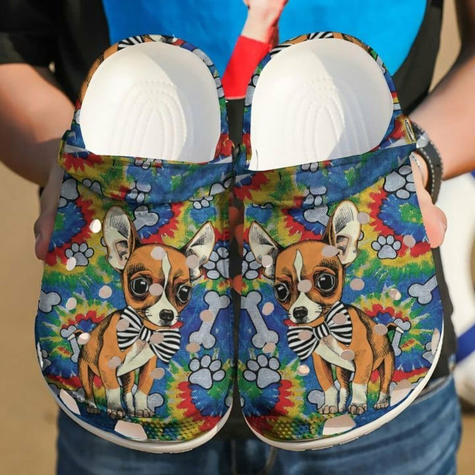 Gentleman Chihuahua Lovers 102 Gift For Lover Rubber Comfy Footwear Personalized Clogs