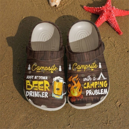 Camping Beer And Campfire Shoes Personalized Clogs