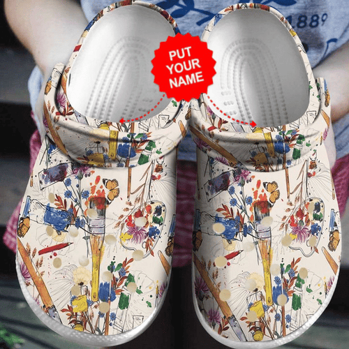 Colorful - Painting Wildflower Art Shoes Personalized Clogs