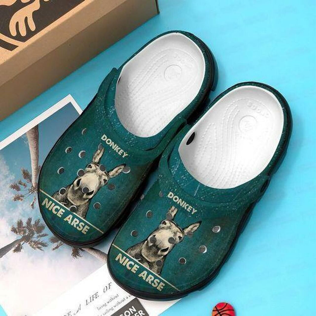 Nice Arse Donkey 202 Gift For Lover Rubber Comfy Footwear Personalized Clogs