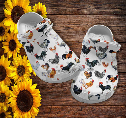Chicken Breed House Croc Shoes Gift Country Girl- Farmer Chicken Shoes Croc Women- Cr-Ne0419 - Gigo Smart Personalized Clogs