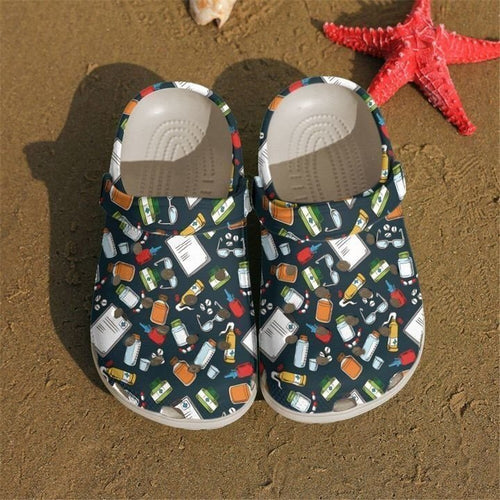 Pharmacist Pattern Classic Shoes Personalized Clogs