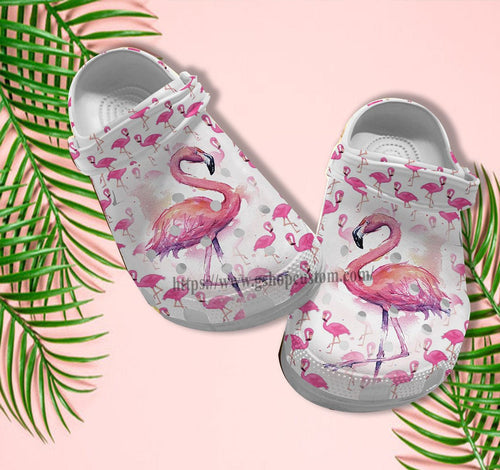 Flamingo Ballets Shoes Gift Daughter- Flamingo Queen Art Shoes Customize Gift Besties Personalized Clogs