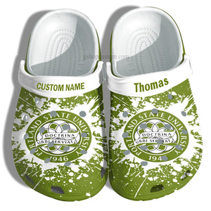 Portland State University Graduation Gifts Shoes Customize- Admission Gift Shoes For Men Women - Cr-Csu0115 - Gigo Smart Personalized Clogs