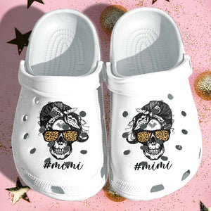 Mimi Tattoo Skull Shoes Mothers Day Gifts - Nana Tattoo Shoes For Grandma Personalized Clogs
