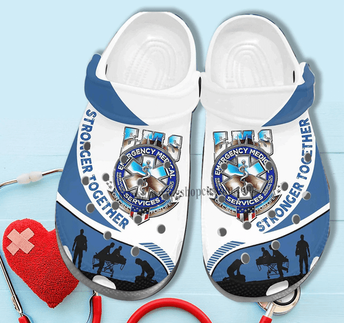 Ems Worker Stronger Together Emergency Medical Technician Shoes Personalized Clogs