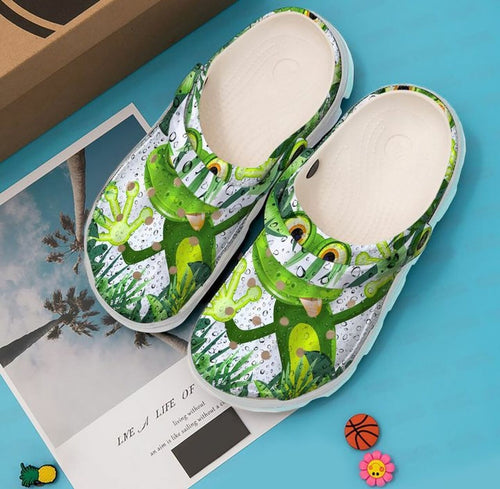 Frog Tropical 102 Gift For Lover Rubber Comfy Footwear Personalized Clogs