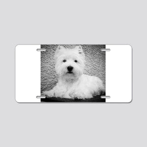 Duncan The Westie Aluminum License Plate Car Tag Novelty Vanity Metal License Plate 6x12 inch Car Accessories