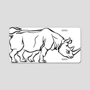 License Plate 00031_Rhino37 Aluminum License Plate Car Tag Novelty Vanity Metal License Plate 6x12 inch Car Accessories - Love Mine Gifts