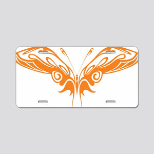 0124_Butterfly131 Aluminum License Plate Car Tag Novelty Vanity Metal License Plate 6x12 inch Car Accessories
