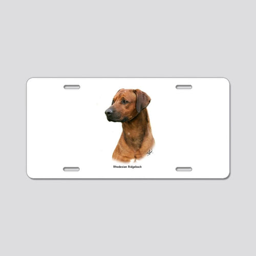 License Plate Rhodesian Ridgeback 9Y338D-041 Aluminum License Pl Car Tag Novelty Vanity Metal License Plate 6x12 inch Car Accessories - Love Mine Gifts