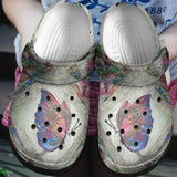 Colorful Butterfly Bird 102 Gift For Lover Rubber Comfy Footwear Personalized Clogs