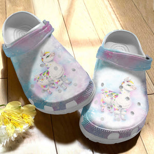 Magical For Alpaca Shoes - Llamas Cartoon Gift For Girl Daughter Personalized Clogs