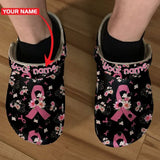 October Pink For Girl Woman Breast Peronalized All Over Print Slippers Personalized Clogs
