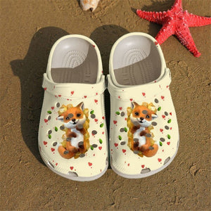 Fox Lovely , Comfy Footwear Personalized Clogs